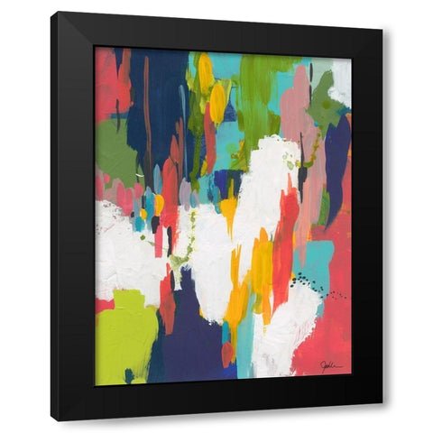 Winter Field Black Modern Wood Framed Art Print with Double Matting by Weiss, Jan