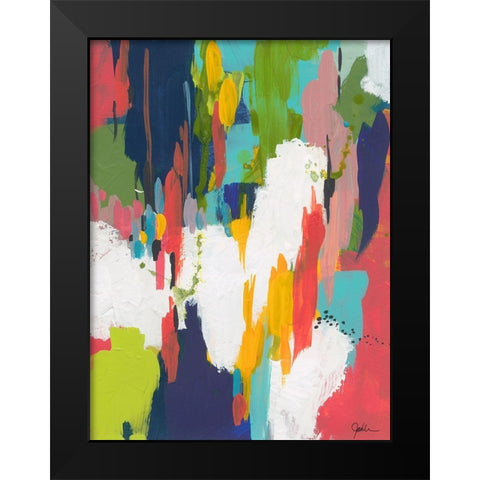 Winter Field Black Modern Wood Framed Art Print by Weiss, Jan