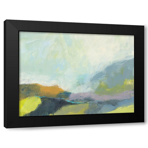 Natures First Green Black Modern Wood Framed Art Print by Weiss, Jan