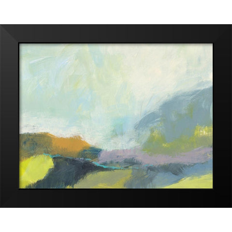 Natures First Green Black Modern Wood Framed Art Print by Weiss, Jan