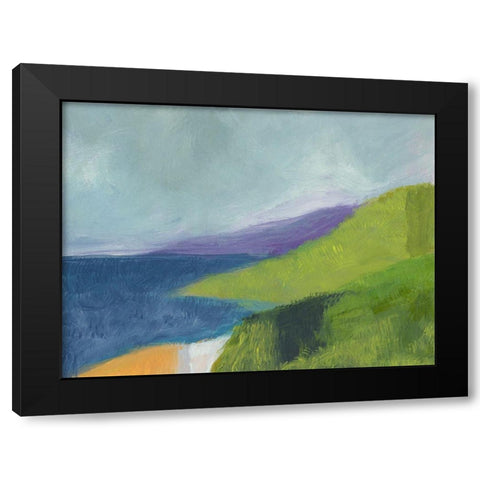 PCH 1 Central Coast Black Modern Wood Framed Art Print by Weiss, Jan