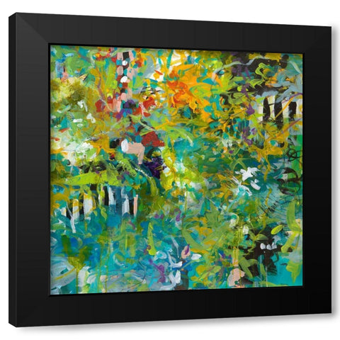 Garden Gate Black Modern Wood Framed Art Print by Weiss, Jan