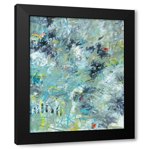 Winter Window Black Modern Wood Framed Art Print by Weiss, Jan