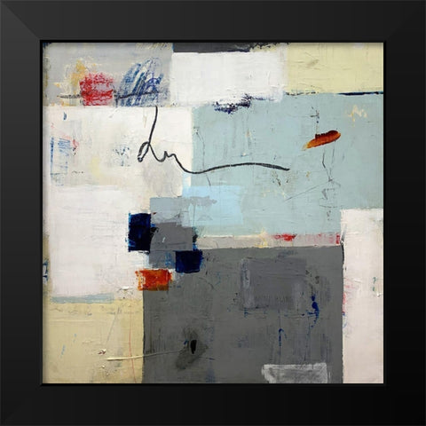 Happiness Unfolding Black Modern Wood Framed Art Print by Weaverling, Julie