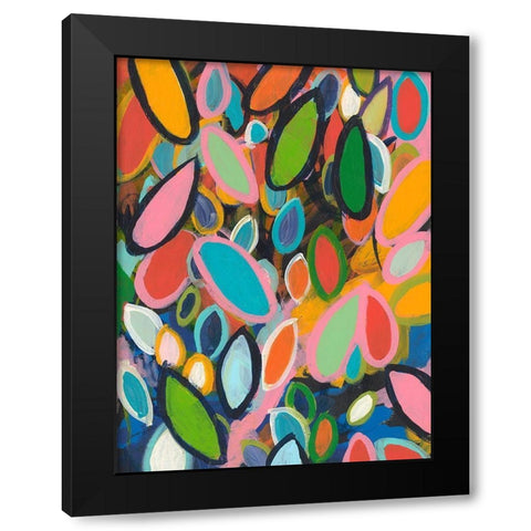 Forest Floor No. 1 Black Modern Wood Framed Art Print with Double Matting by Weiss, Jan