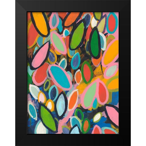 Forest Floor No. 1 Black Modern Wood Framed Art Print by Weiss, Jan