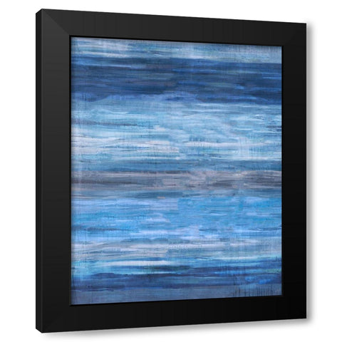 Indigo Dreams Black Modern Wood Framed Art Print by Wiley, Marta