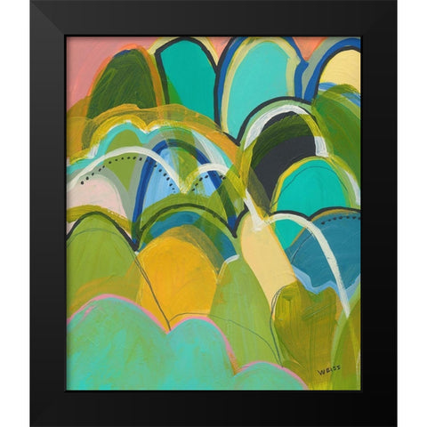 Break On Through No. 1 Black Modern Wood Framed Art Print by Weiss, Jan