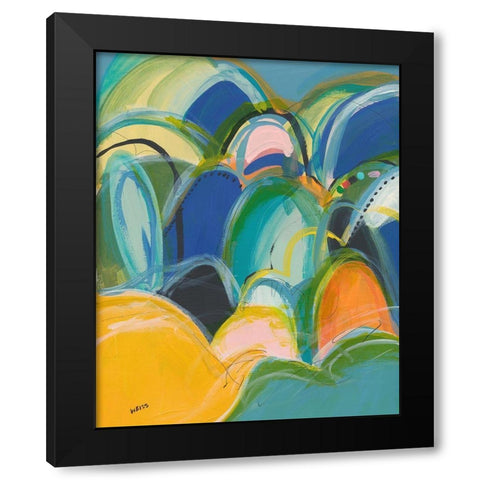 Break On Through No. 3 Black Modern Wood Framed Art Print with Double Matting by Weiss, Jan
