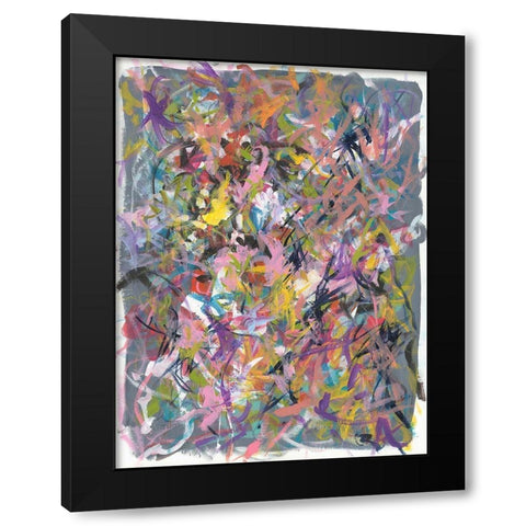 Inside Out No. 1 Black Modern Wood Framed Art Print with Double Matting by Weiss, Jan