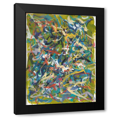 Inside Out No. 3 Black Modern Wood Framed Art Print by Weiss, Jan