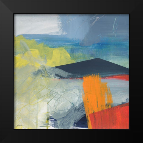 Vague Idea Black Modern Wood Framed Art Print by Weiss, Jan