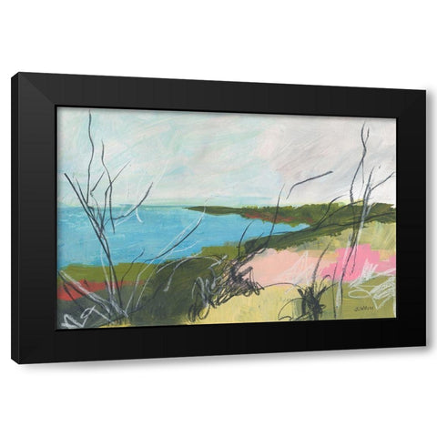 To The Sea No. 1 Black Modern Wood Framed Art Print with Double Matting by Weiss, Jan