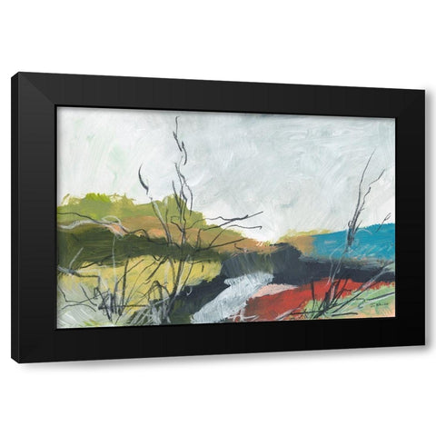 To The Sea No. 2 Black Modern Wood Framed Art Print by Weiss, Jan