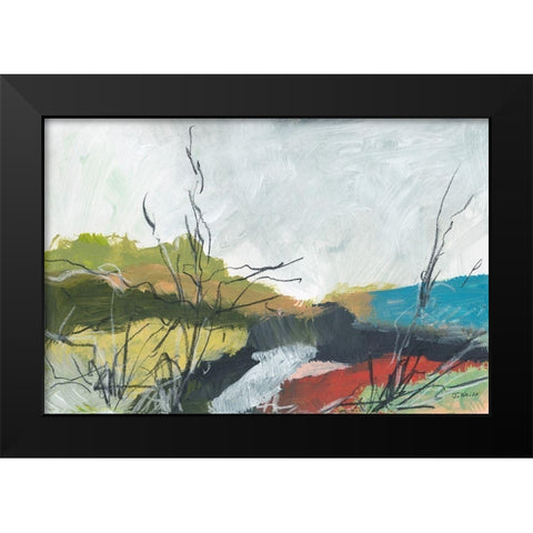 To The Sea No. 2 Black Modern Wood Framed Art Print by Weiss, Jan