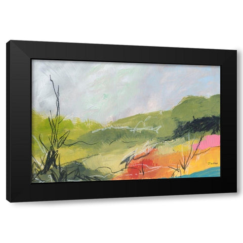 Wandering No. 1 Black Modern Wood Framed Art Print with Double Matting by Weiss, Jan