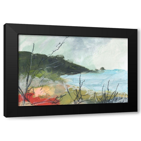 Wandering No. 2 Black Modern Wood Framed Art Print by Weiss, Jan