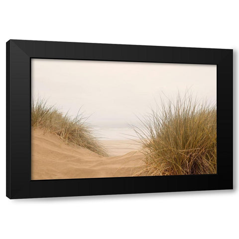White Oceans 38 Black Modern Wood Framed Art Print by Winstanley, Ian