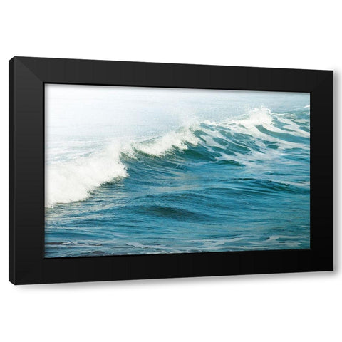 White Oceans 66 Black Modern Wood Framed Art Print by Winstanley, Ian