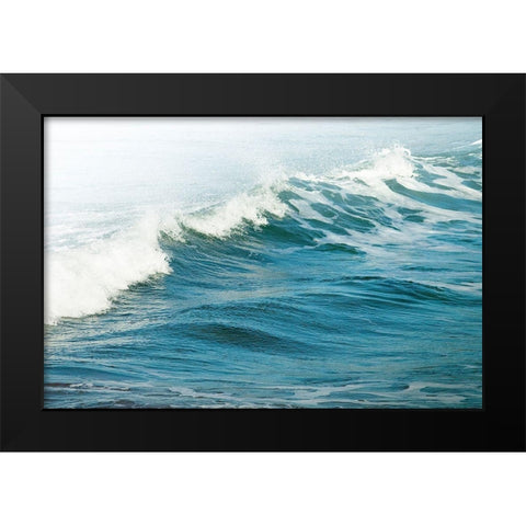 White Oceans 66 Black Modern Wood Framed Art Print by Winstanley, Ian