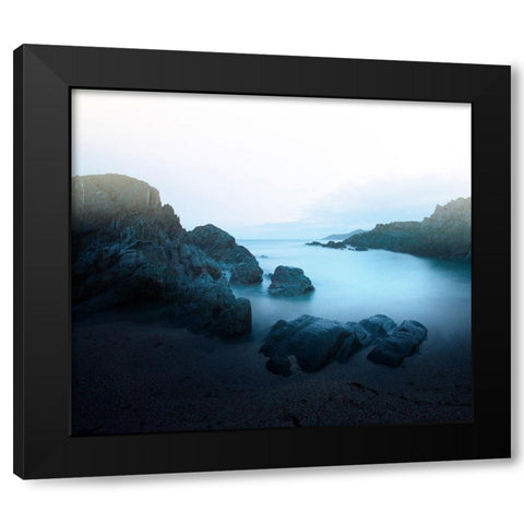 Ocean 17 Black Modern Wood Framed Art Print by Winstanley, Ian