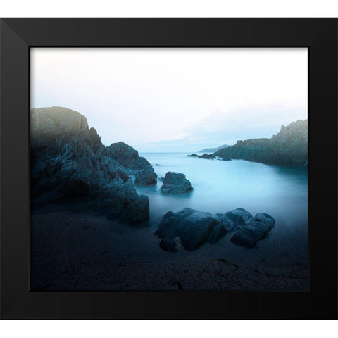 Ocean 17 Black Modern Wood Framed Art Print by Winstanley, Ian
