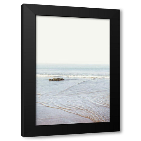 White Oceans 65 Black Modern Wood Framed Art Print with Double Matting by Winstanley, Ian