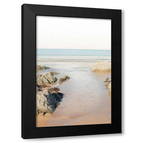 White Oceans 64 Black Modern Wood Framed Art Print with Double Matting by Winstanley, Ian