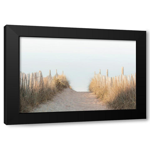 White Oceans 62 Black Modern Wood Framed Art Print with Double Matting by Winstanley, Ian