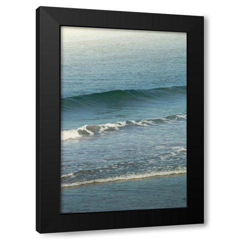 White Oceans 57 Black Modern Wood Framed Art Print by Winstanley, Ian