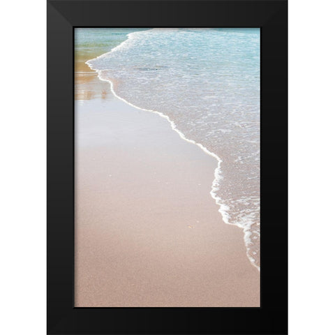 White Oceans 51 Black Modern Wood Framed Art Print by Winstanley, Ian