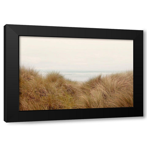 White Oceans 48 Black Modern Wood Framed Art Print by Winstanley, Ian