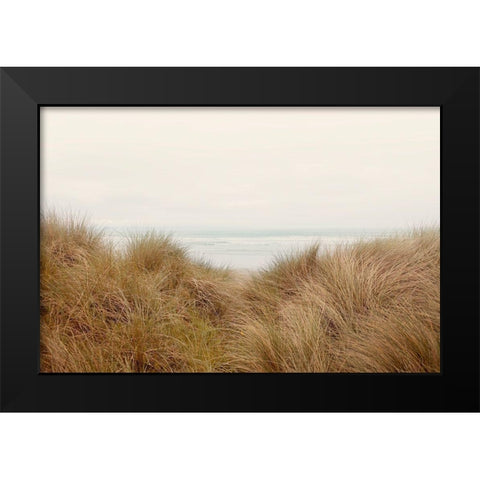 White Oceans 48 Black Modern Wood Framed Art Print by Winstanley, Ian