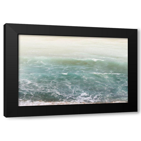 White Oceans 4 Black Modern Wood Framed Art Print by Winstanley, Ian