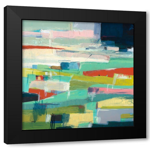 Colorfield No. 6 Black Modern Wood Framed Art Print by Weiss, Jan