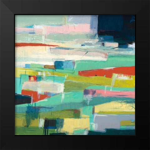 Colorfield No. 6 Black Modern Wood Framed Art Print by Weiss, Jan
