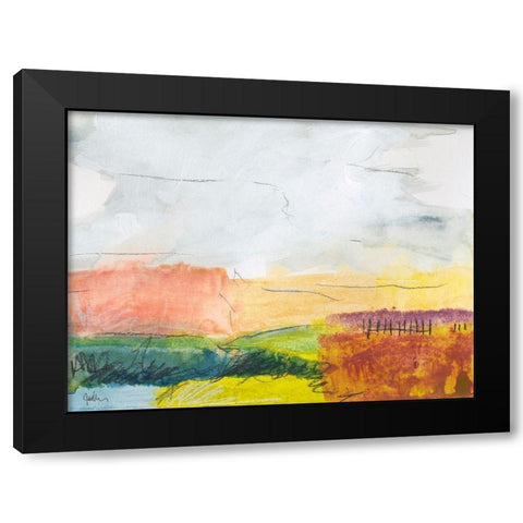 Belonging No. 1 Black Modern Wood Framed Art Print by Weiss, Jan