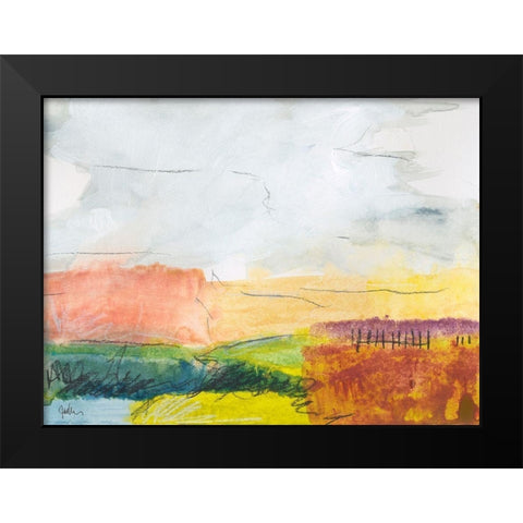 Belonging No. 1 Black Modern Wood Framed Art Print by Weiss, Jan