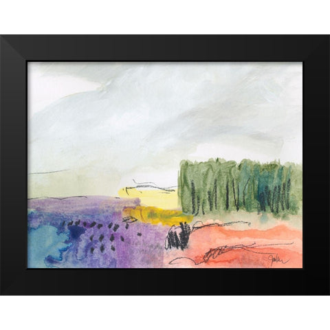 Belonging No. 2 Black Modern Wood Framed Art Print by Weiss, Jan