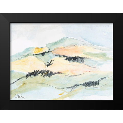 Mt. Diablo No. 1 Black Modern Wood Framed Art Print by Weiss, Jan