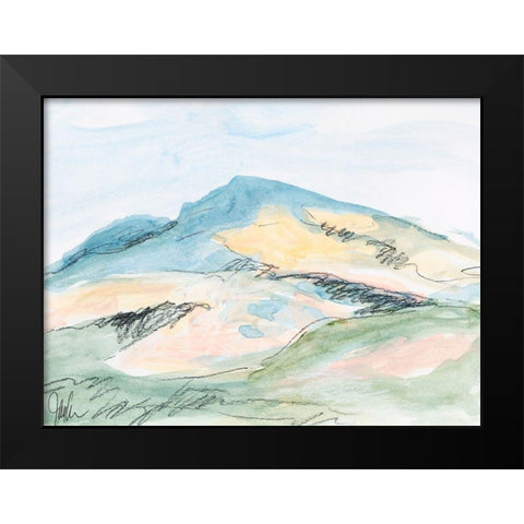 Mt. Diablo No. 2 Black Modern Wood Framed Art Print by Weiss, Jan