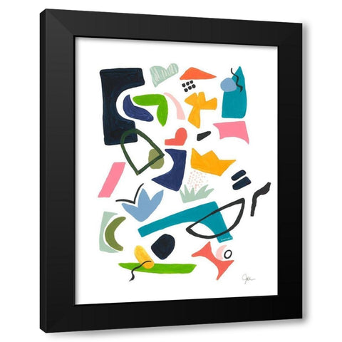 Atomic Ranch No. 2 Black Modern Wood Framed Art Print by Weiss, Jan