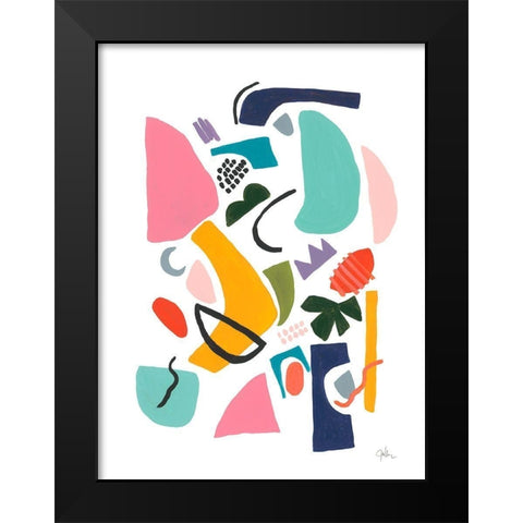 Atomic Ranch No. 3 Black Modern Wood Framed Art Print by Weiss, Jan