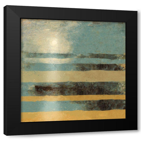 Sand And Sunset Black Modern Wood Framed Art Print by Wiley, Marta