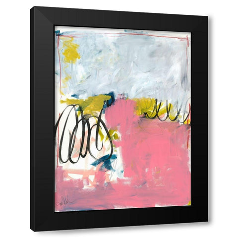 All Was Said and Done No. 1 Black Modern Wood Framed Art Print by Weiss, Jan