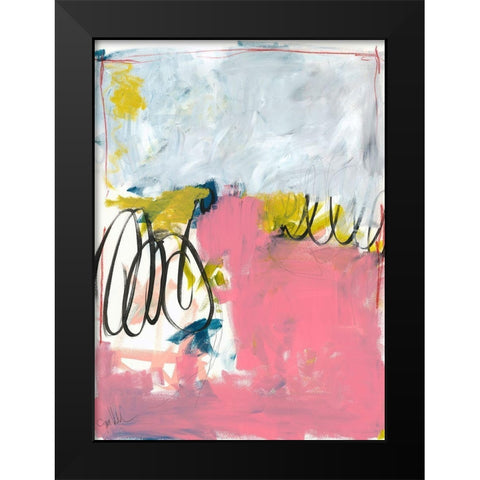 All Was Said and Done No. 1 Black Modern Wood Framed Art Print by Weiss, Jan