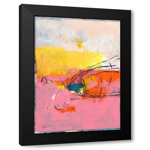 All Was Said and Done No. 2 Black Modern Wood Framed Art Print with Double Matting by Weiss, Jan