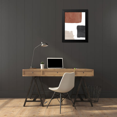 Terracotta No. 1 Black Modern Wood Framed Art Print by Wong, Brandon