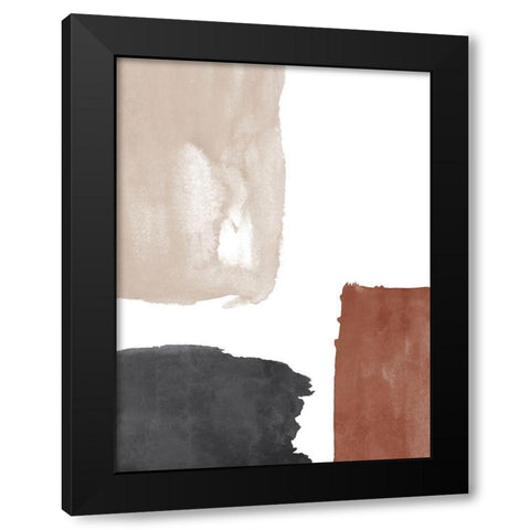 Terracotta No. 2 Black Modern Wood Framed Art Print with Double Matting by Wong, Brandon