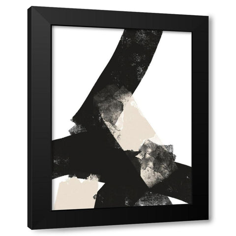 Nordic No. 1 Black Modern Wood Framed Art Print by Wong, Brandon